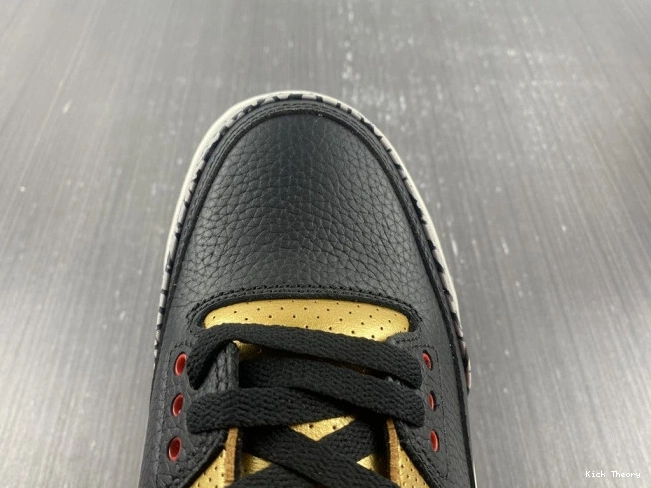 Kick Theory Jordan Air 3 Black Gold CK9246-067 WMNS 0802